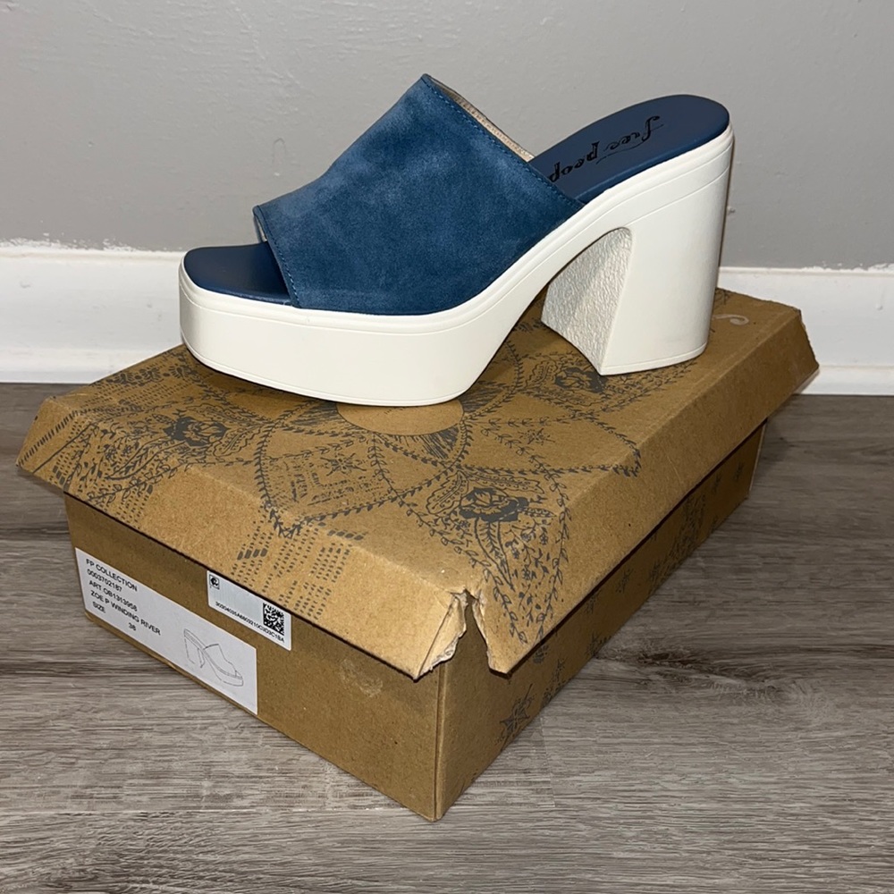 NIB Free People Zoe Platform Slide Sandal